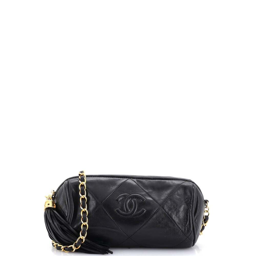 Chanel Vintage Diamond Cc Barrel Bag #255162C22B